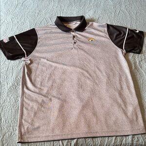 Nike NFL Jacksonville Jaguars Black and Grey Dri-Fit  Polo Shirt